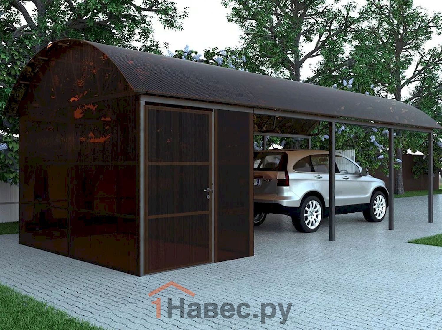 Навес из поликарбоната